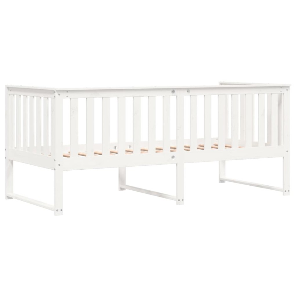 Sofá cama madera maciza de pino blanco 90x190