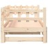 Sofá cama extraíble madera maciza de pino 2x(80x200)