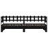 Sofá cama extraíble madera maciza de pino negro 2x(90x190)