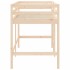 Cama alta de niños con escalera madera maciza pino 90x200
