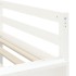 Cama alta de niños con tobogán madera maciza blanca 90x190