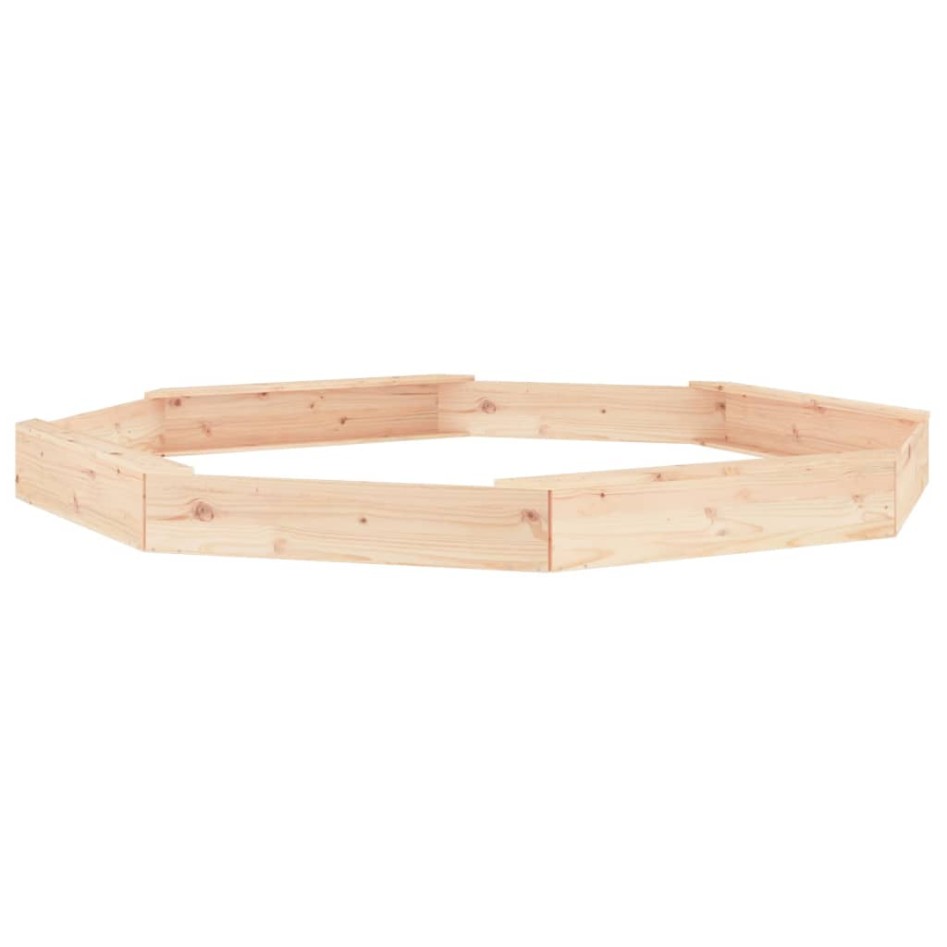 Arenero con asientos octógono madera maciza de