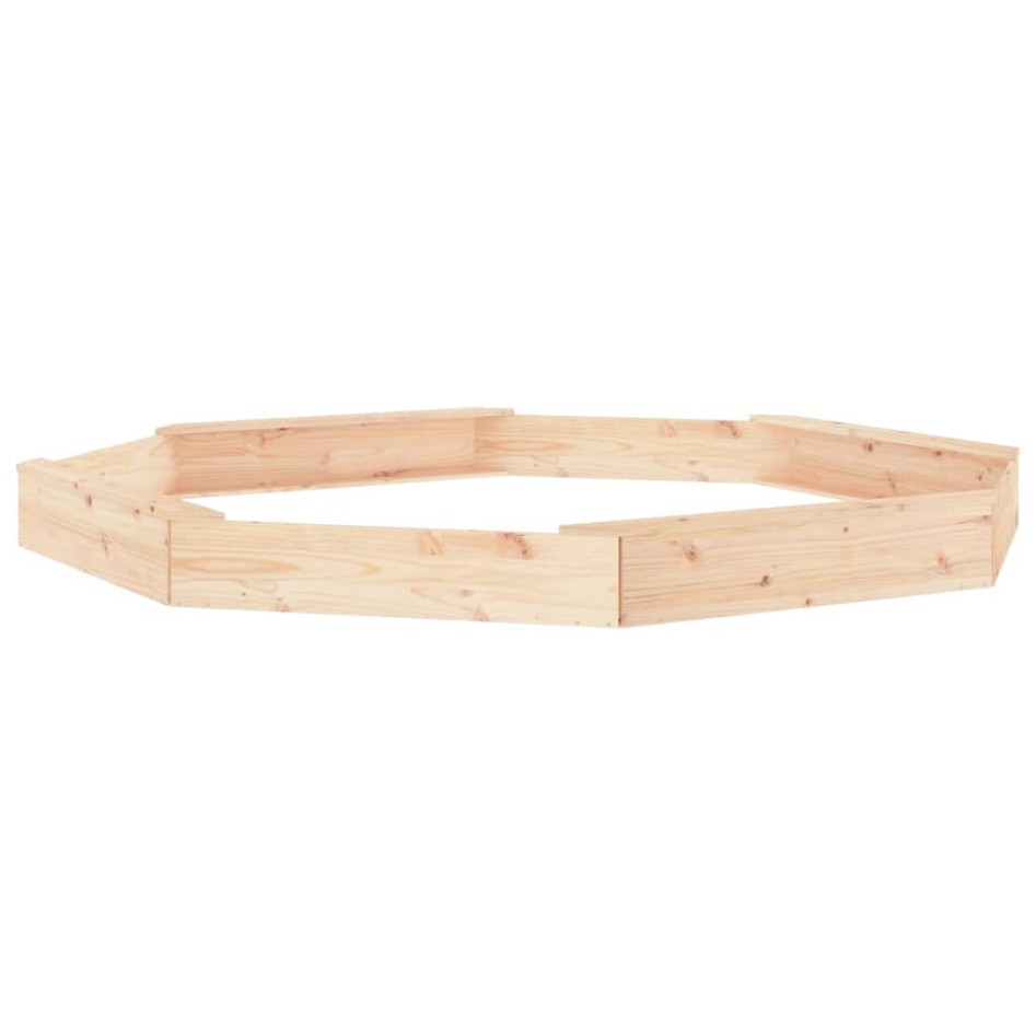 Arenero con asientos octógono madera maciza de