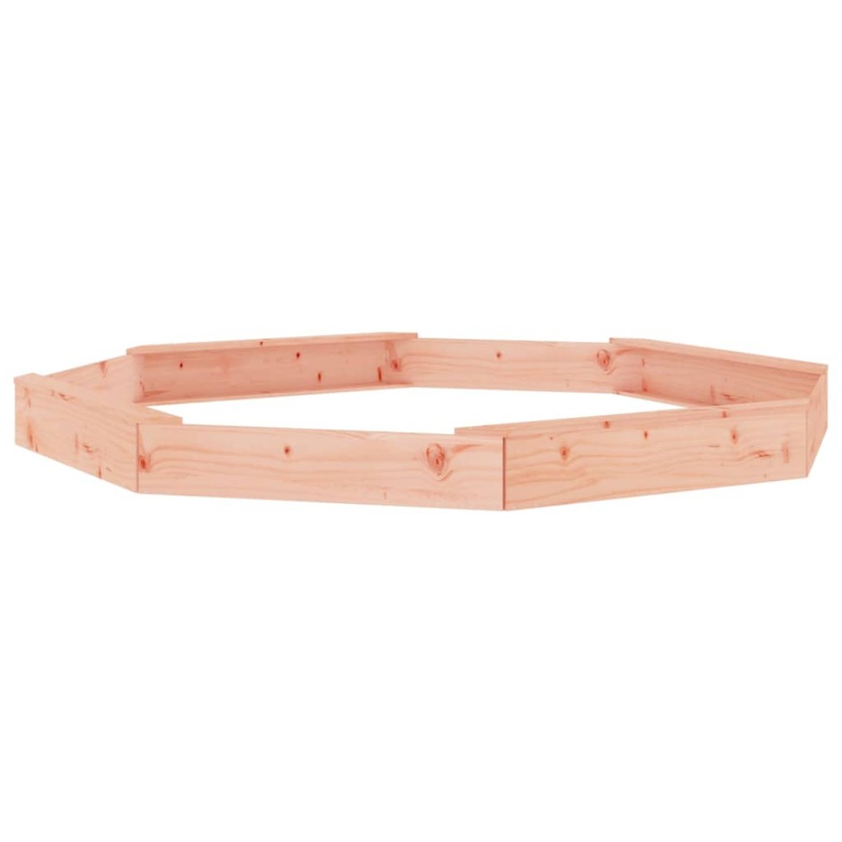 Arenero con asientos octogonal madera maciza de abeto