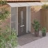Marquesina de puerta policarbonato gris 400x100