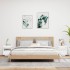Mesitas de noche con luces LED 2 unidades blanco 40x39x48,5