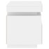 Mesitas de noche con luces LED 2 unidades blanco 40x39x48,5