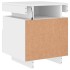 Mesitas de noche con luces LED 2 unidades blanco 40x39x48,5