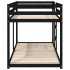 Litera de madera maciza de pino negro 90x200