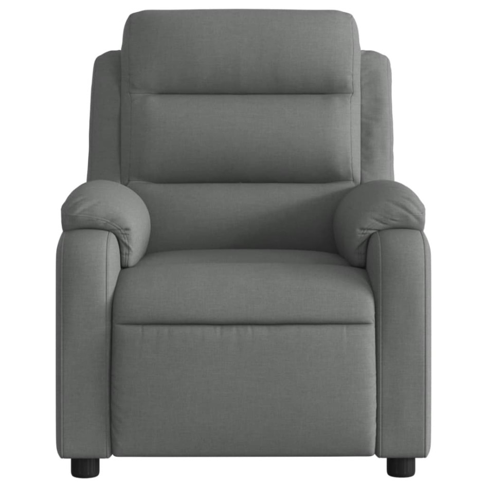 Sillón reclinable de masaje eléctrico tela gris