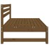 Sofás centrales jardín 2 uds madera pino marrón miel 120x80
