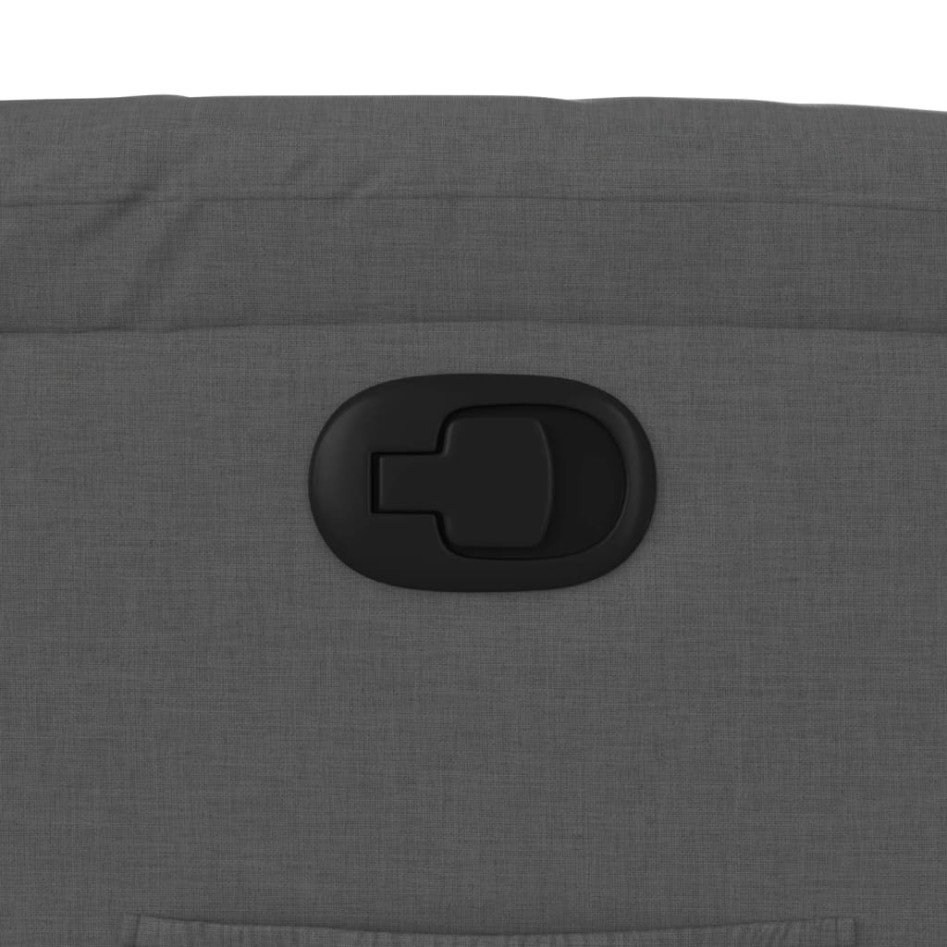 Sillón reclinable elevable de tela gris