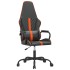 Silla gaming con masaje cuero sintético naranja y