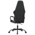 Silla gaming con masaje cuero sintético gris y