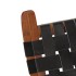 Silla de relax plegable cuero auténtico