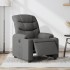 Sillón reclinable eléctrico de tela gris