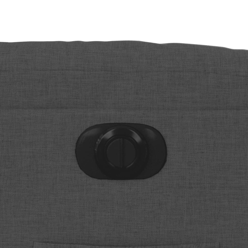 Sillón reclinable eléctrico de tela gris