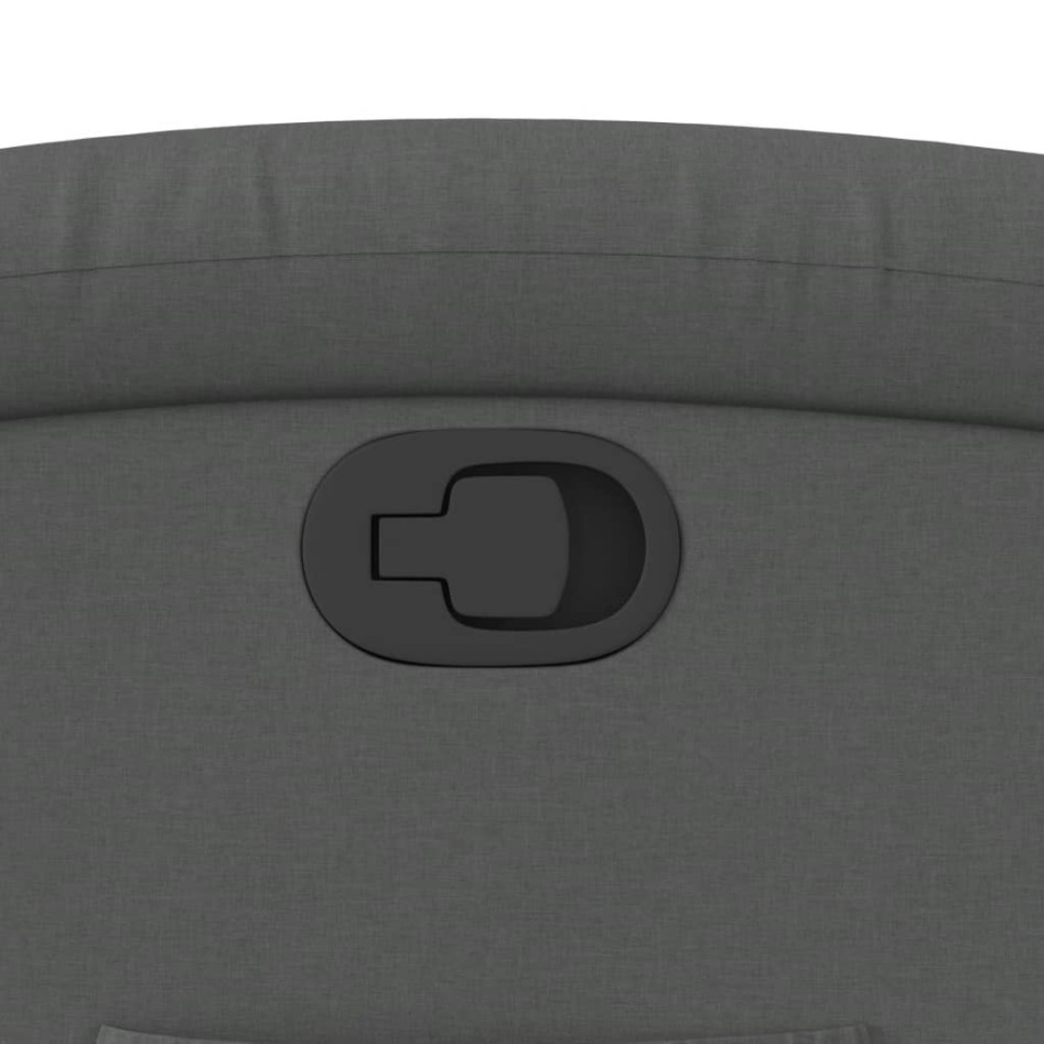 Sillón reclinable elevable de tela gris