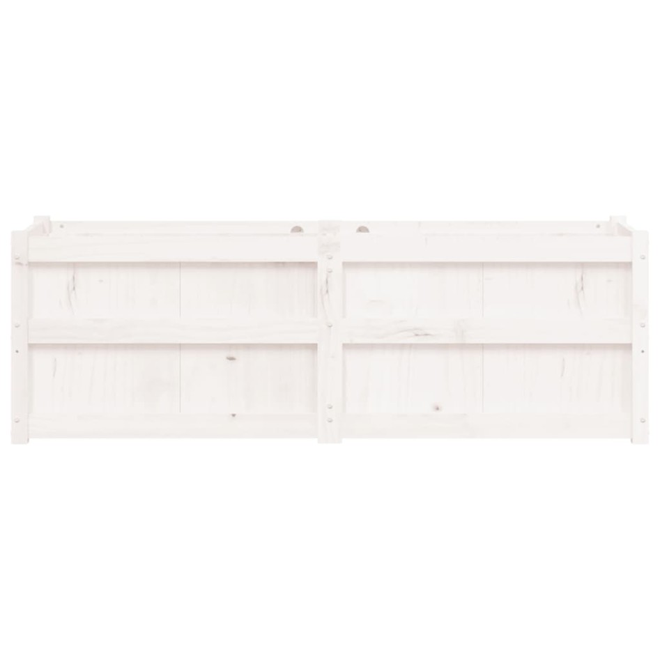 Jardinera madera maciza de pino blanco 150x50x50