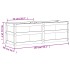 Jardinera madera maciza de pino blanco 150x50x50