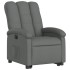 Sillón eléctrico reclinable elevable de tela gris