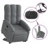 Sillón eléctrico reclinable elevable de tela gris