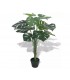 Planta de monstera artificial con maceta verde 70 cms