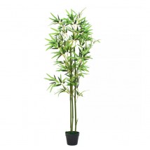 Árbol de bambú artificial con maceta 150 cms verde