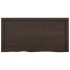 Encimera de baño madera tratada marrón oscuro 100x50x(2-6)
