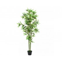 Árbol de bambú artificial con maceta 175 cms verde