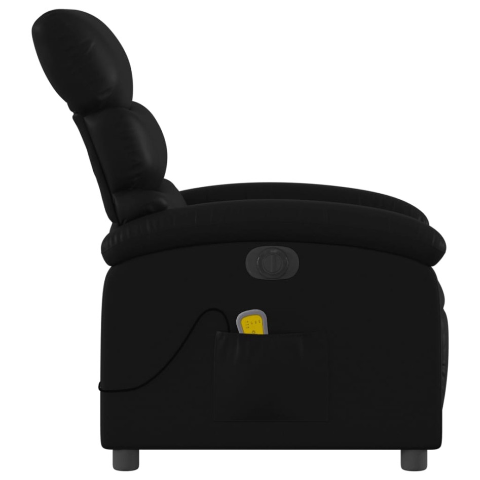 Sillón de masaje reclinable eléctrico cuero sintético