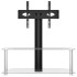 Mueble TV esquina 2 niveles para 32-70 pulgadas negro