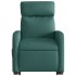 Sillón reclinable elevable tela verde
