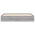 Cama con cajones madera ingeniería gris Sonoma 200x200