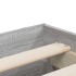 Cama con cajones madera ingeniería gris Sonoma 200x200