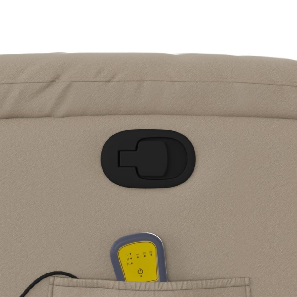 Sillón reclinable masaje pie cuero artificial color