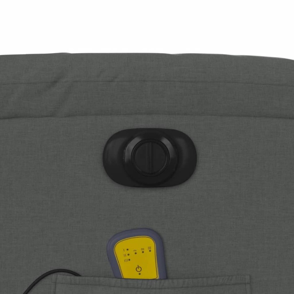 Sillón reclinable de masaje eléctrico tela gris