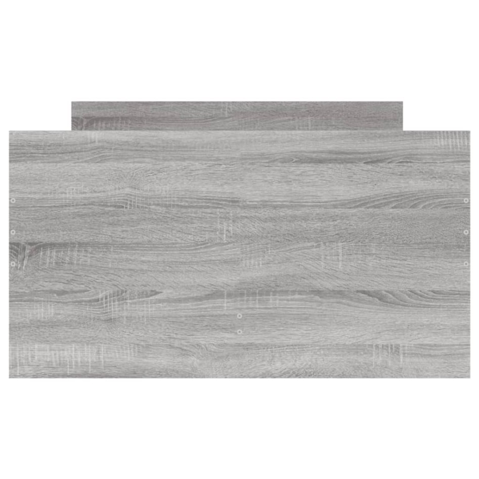 Estructura de cama con cajones gris Sonoma 90x190