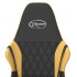 Silla gaming de masaje cuero sintético negro y