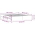 Estructura cama con cajones madera ingeniería blanca 180x200
