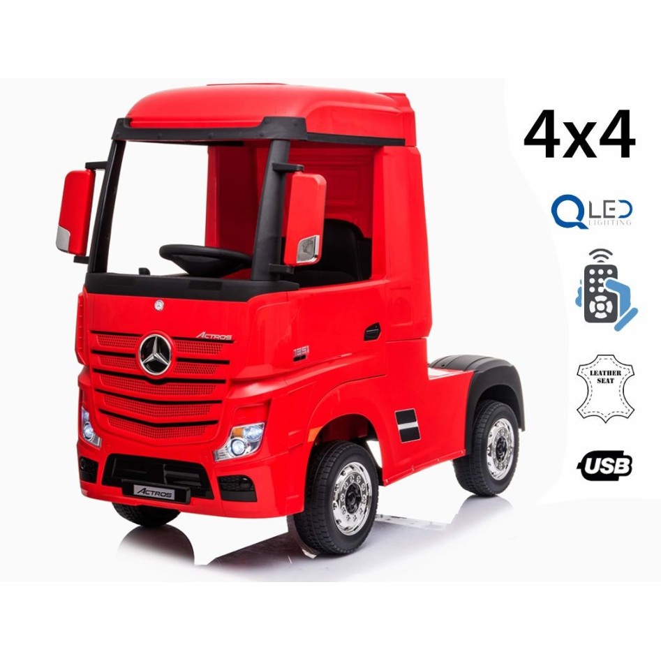 Camión eléctrico Mercedes Actros rojo