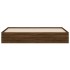 Cama con cajones madera ingeniería marrón roble 160x200