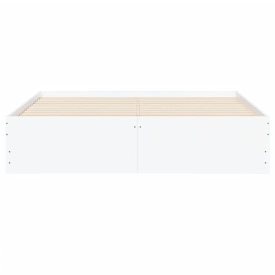 Cama con cajones madera de ingeniería blanco 140x200