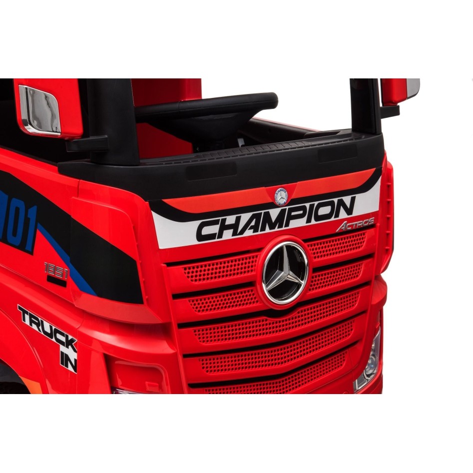 Camión eléctrico Mercedes Actros rojo