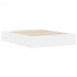 Cama con cajones madera de ingeniería blanca 140x190