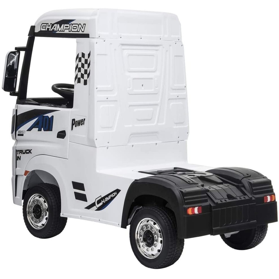 Camión eléctrico Mercedes Actros blanco