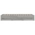 Cama con cajones madera de ingeniería gris Sonoma 75x190