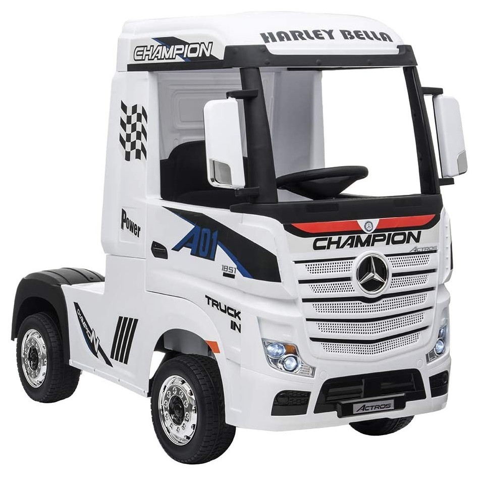 Camión eléctrico Mercedes Actros blanco