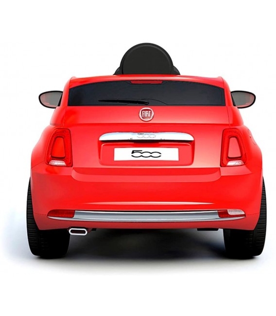 Coche eléctrico Fiat 500 rojo con radio control