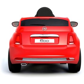 Coche eléctrico Fiat 500 rojo con radio control